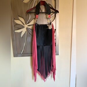 JH Jill’s Homestead Signature Dolly Party Pink Black Fringe